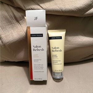 Brand new John Frieda salon refresh tone perfecting treatment in honey blonde